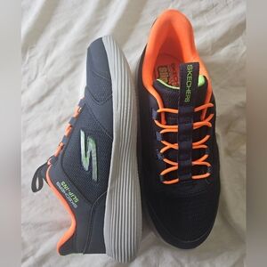Brand NEW Skechers Boys/Kids Blue and Orange Slip On Shoes Size 3
